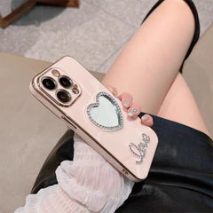 Heart Mirror TPU Phone Case White design image