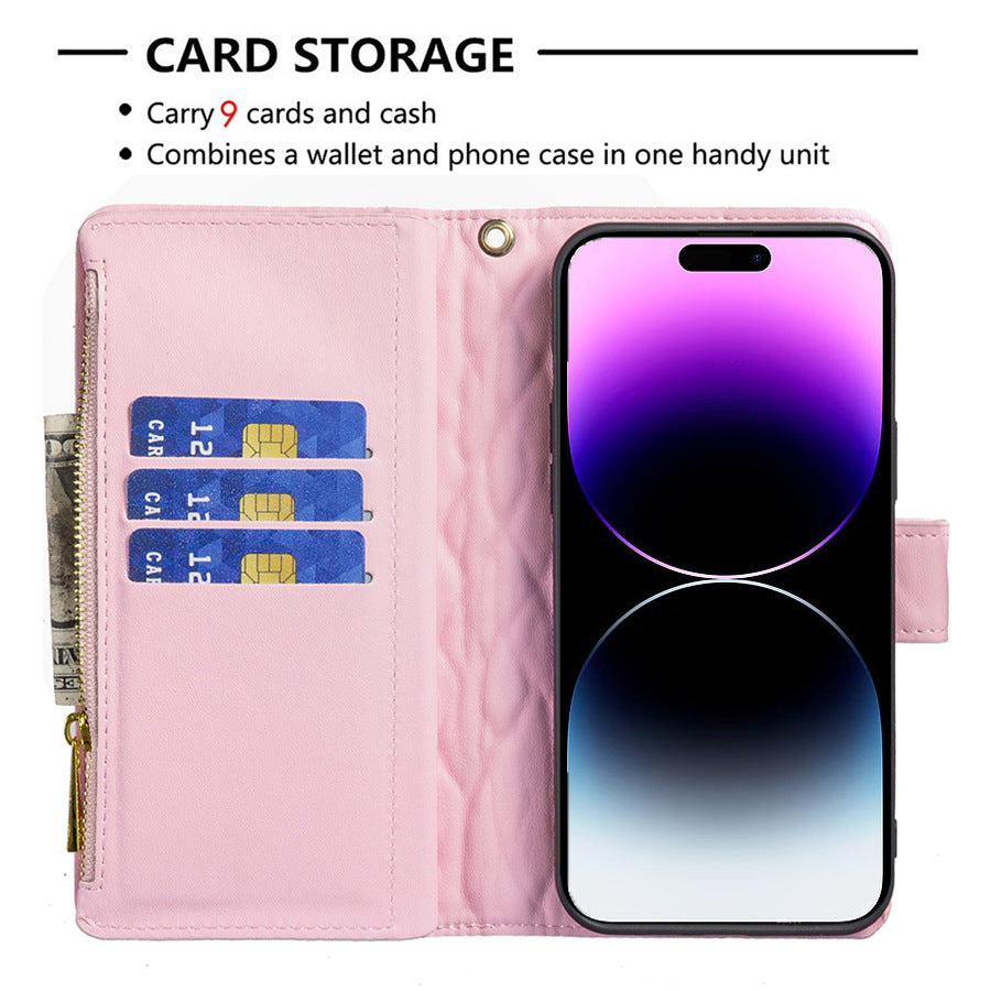 TPU leather case on a table with accessories