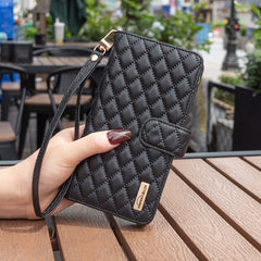 Back view of TPU leather wallet case for iPhone 14