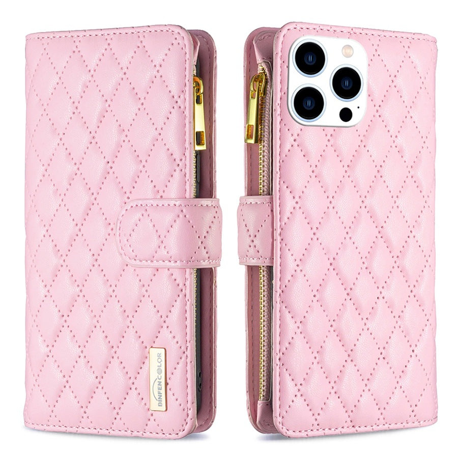 Kickstand feature of TPU leather wallet case for iPhone 12