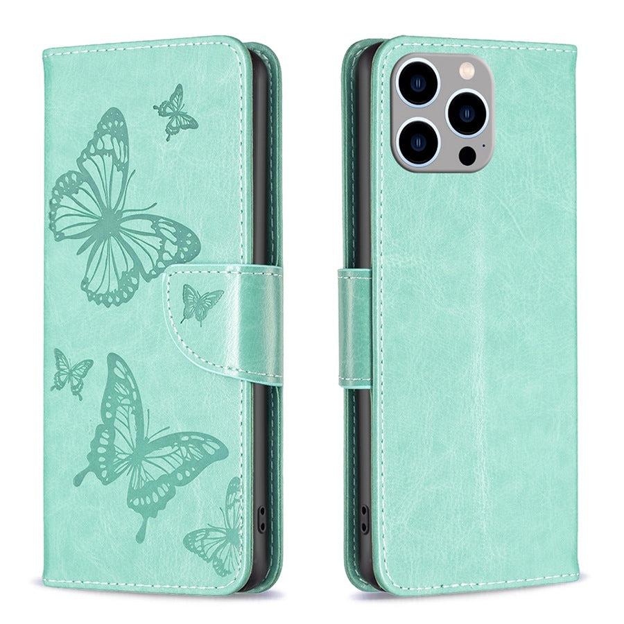 Gray TPU leather phone case stylish design