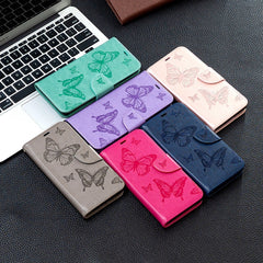 Close-up of Blue TPU leather flip case for iPhone 15 series