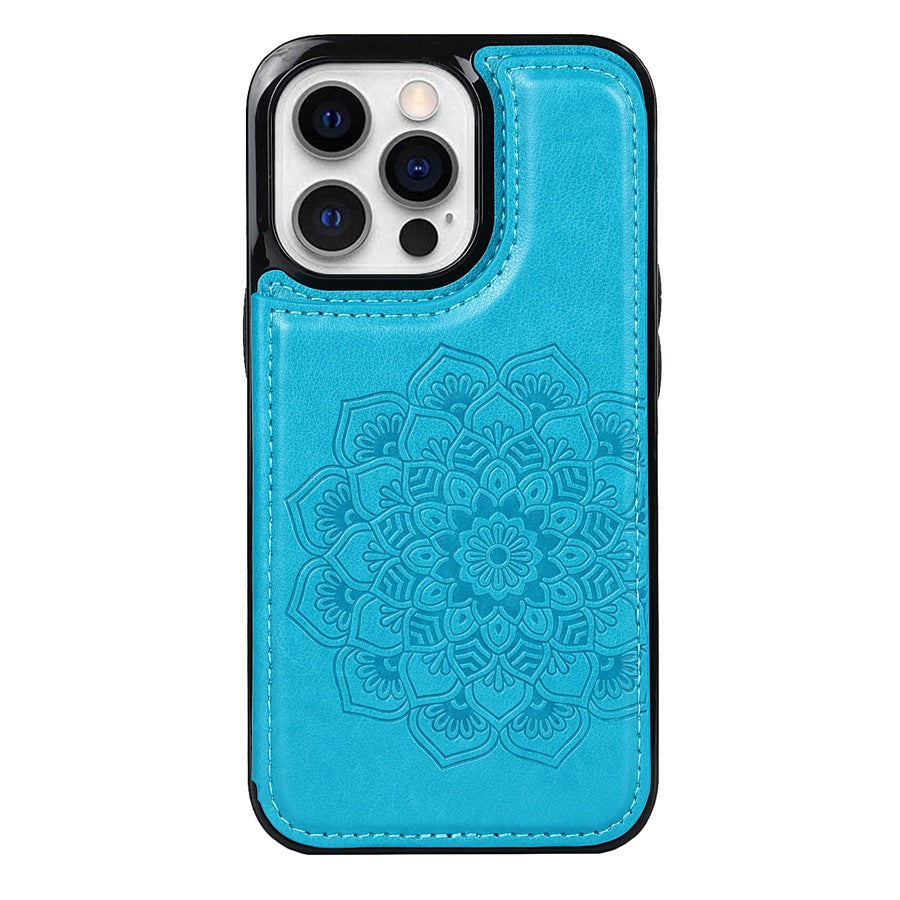Stylish Magnetic Wallet Case Anti-Fingerprint Feature