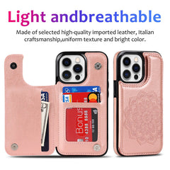 Stylish Magnetic Wallet Case with Card Slots