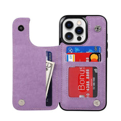 Stylish Magnetic Wallet Case Anti-Fingerprint Feature