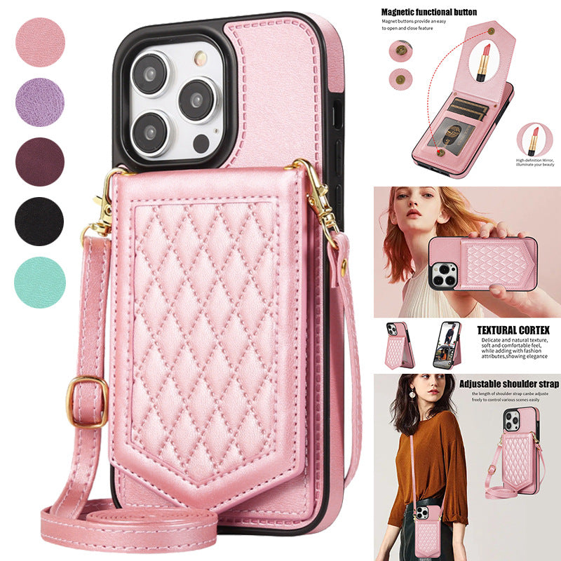 Stylish phone case with mirror on display