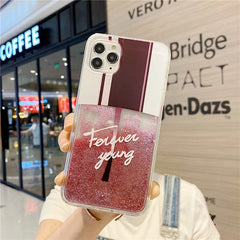 Creative makeup bottle phone case for iPhone