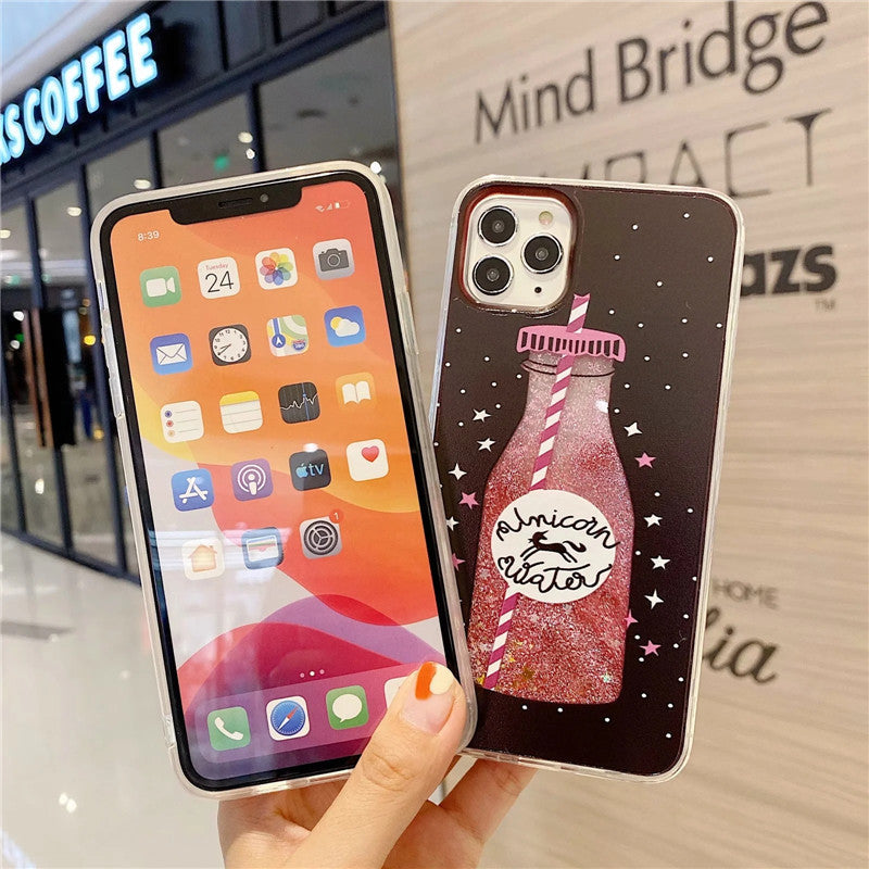 Creative makeup bottle phone case for iPhone