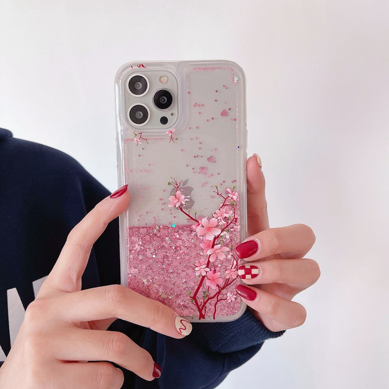 back view of Pink Blossom Phone Case