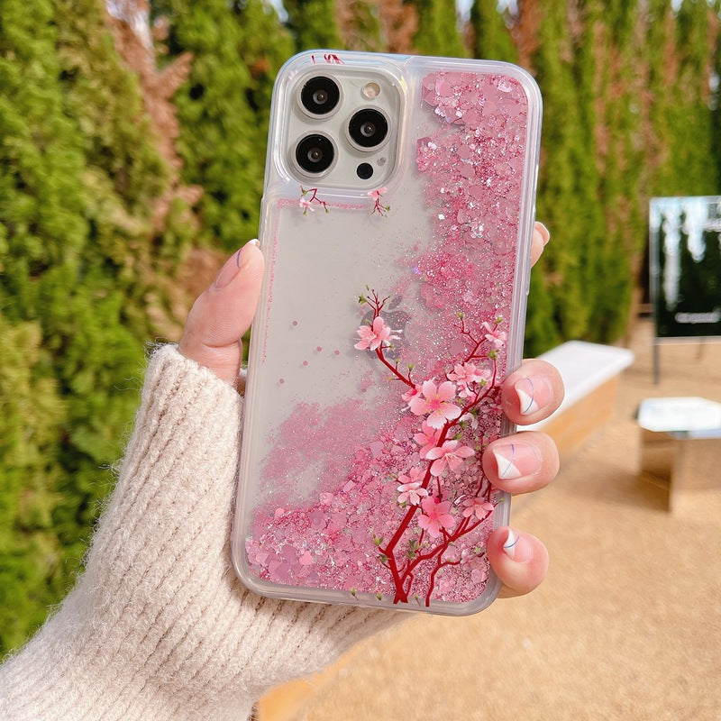 back view of Pink Blossom Phone Case