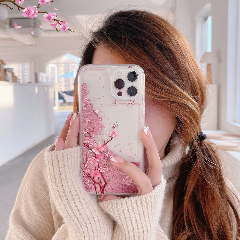 Anti-fingerprint surface of pink phone case