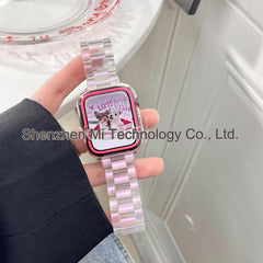 Lightweight resin watch band suitable for workouts