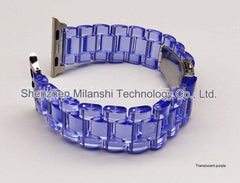 Lightweight resin watch band suitable for workouts