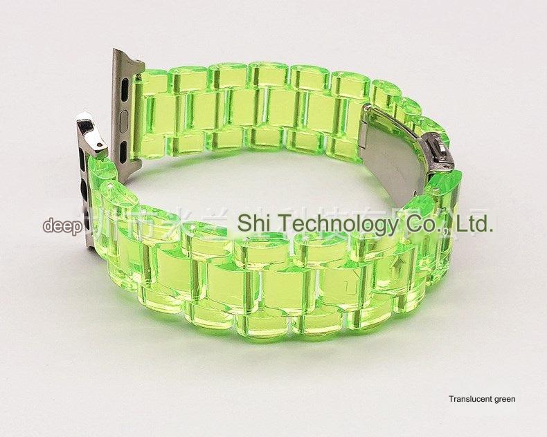 Adjustable watch band in pastel colours