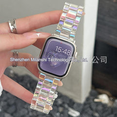 Close-up of durable resin watch band design