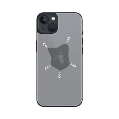 Display of iPhone 13 with glass back cover