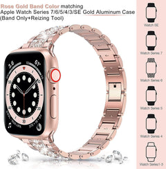 Stylish metal Apple Watch band in black