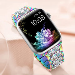 Metal Apple Watch band in rose gold
