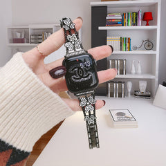 Lifestyle image of Apple Watch with rhinestone band