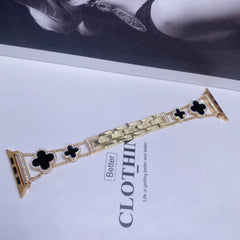 Close-up of rhinestone details on watch band image 3