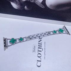 Close-up of rhinestone details on watch band image 3