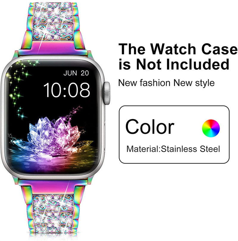 Starry sky stainless steel Apple Watch band