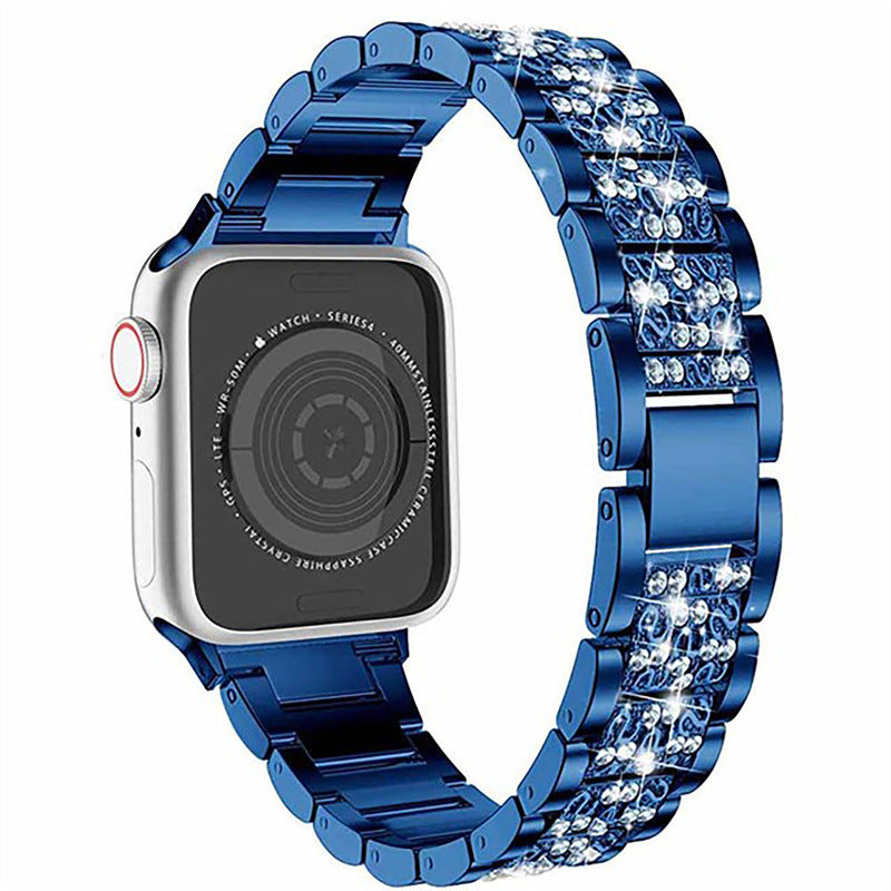 Rose gold stainless steel Apple Watch band