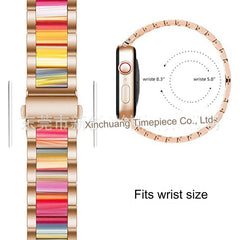 Luxurious lightweight metal resin band for Apple Watch - Silver colour