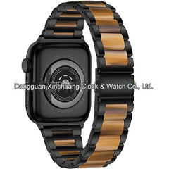 Luxurious lightweight metal resin band for Apple Watch - Rose Gold colour