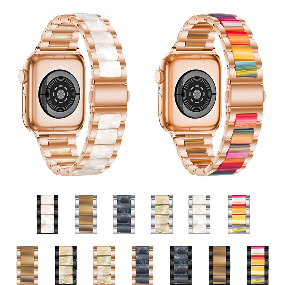 Luxurious lightweight metal resin band for Apple Watch - Black colour