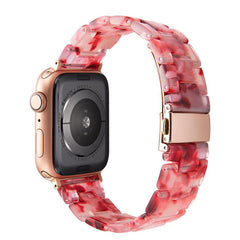 Close-up of natural resin Apple Watch band