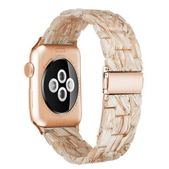 Adjustable natural resin watch band for Apple Watch