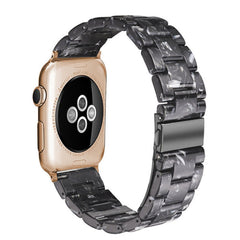 Adjustable natural resin watch band for Apple Watch