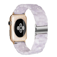 Close-up of natural resin Apple Watch band
