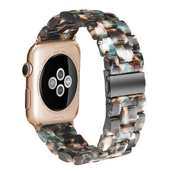 Stylish natural resin Apple Watch band in various colours