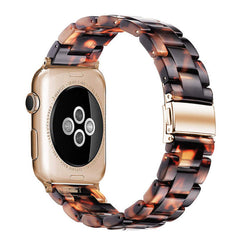 Close-up of natural resin Apple Watch band