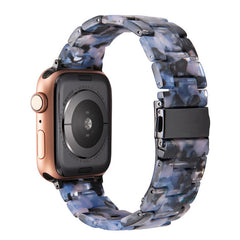 Stylish natural resin Apple Watch band in various colours