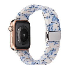 Adjustable natural resin watch band for Apple Watch
