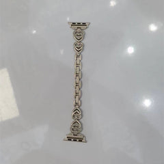 Heart-shaped watch band in rose gold for Apple Watch
