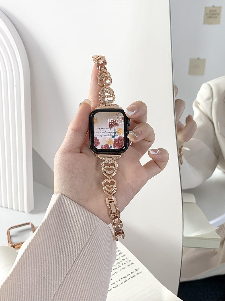 Comfortable adjustable watch band displayed