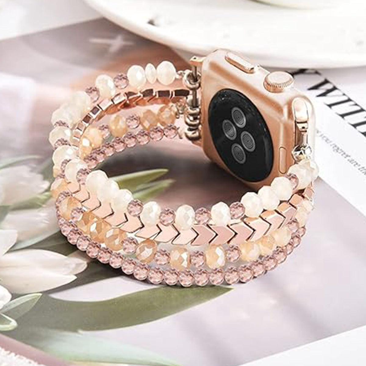 Showing Elegant Apple Watch Band on wrist