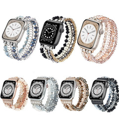 Elegant Beaded Band for Apple Watch in Pink