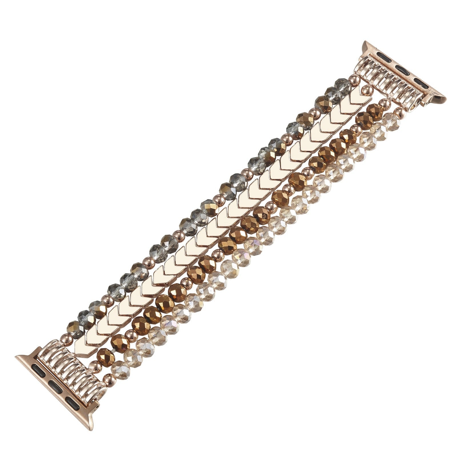 Close-up of Crystal Beaded Apple Watch Strap