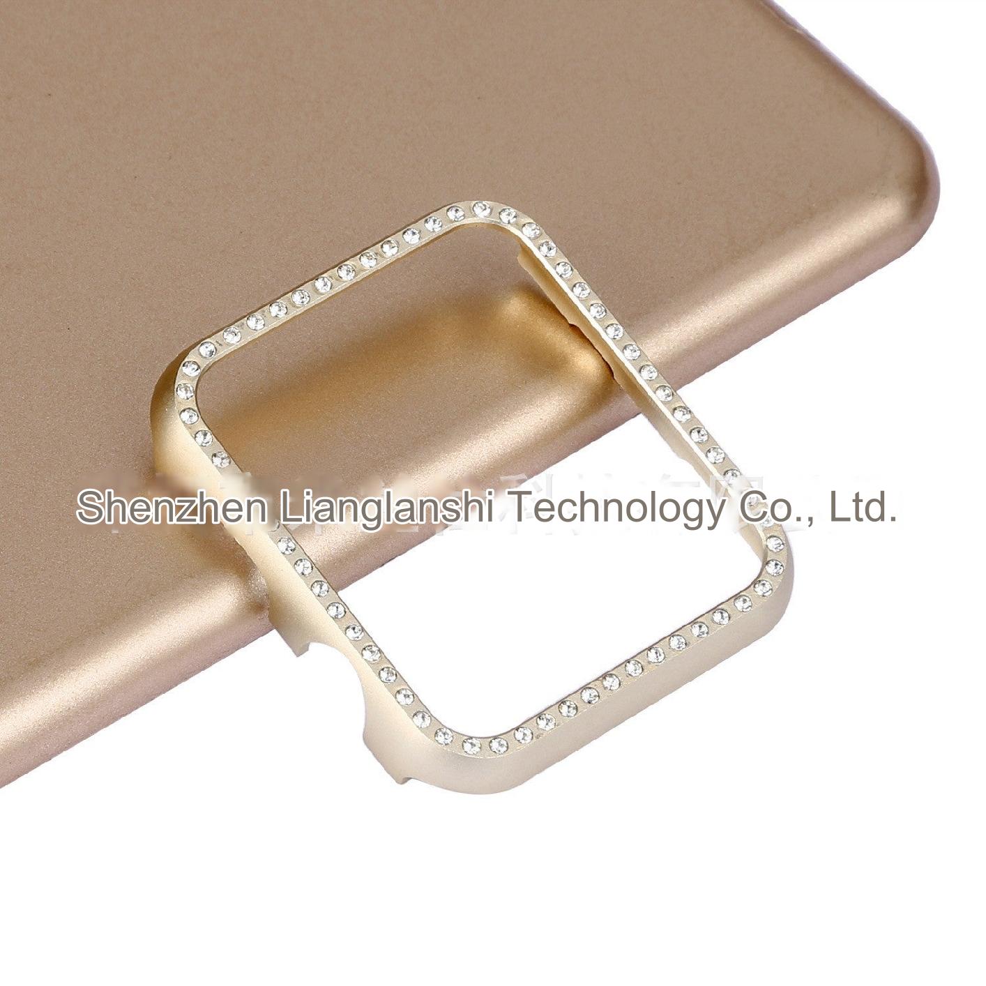 Stylish aluminium alloy diamond-studded case for Apple Watch