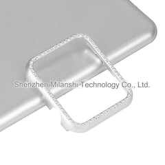 Diamond-studded case showcasing rose pink