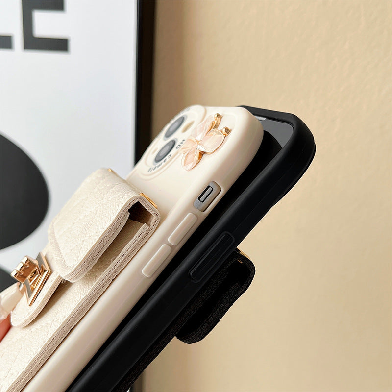 Crossbody phone case displayed outdoors 10