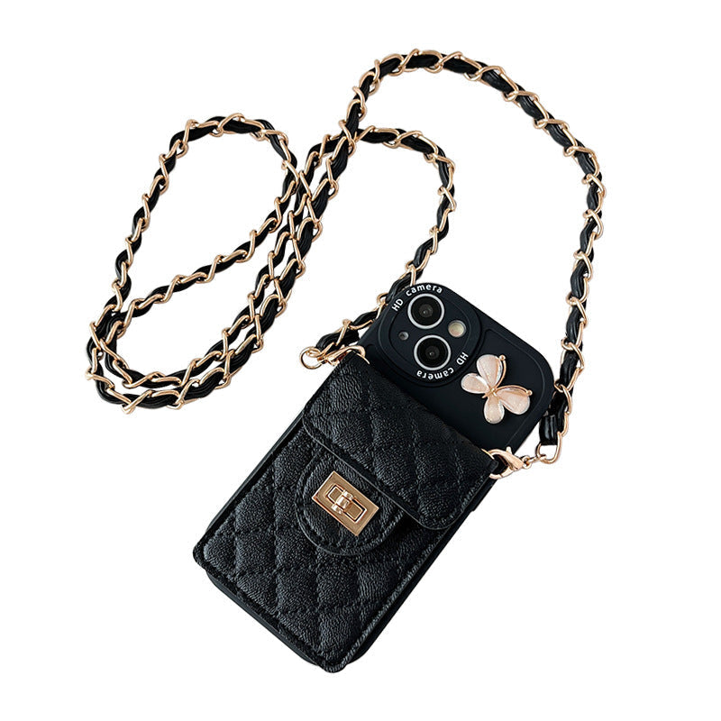 Close-up of butterfly design on iPhone case 2
