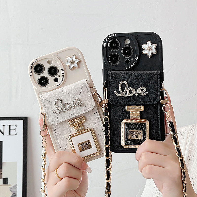 Transparent view of the phone case wallet design