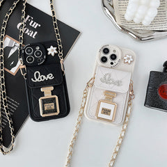 Adjustable strap on the phone case wallet