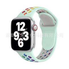 Image of dual colour silicone sport band for Apple Watch 3